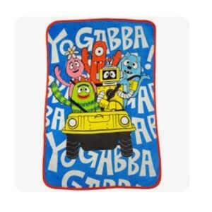 Yo Gabba Gabba Colorful Fleece Throw Blanket